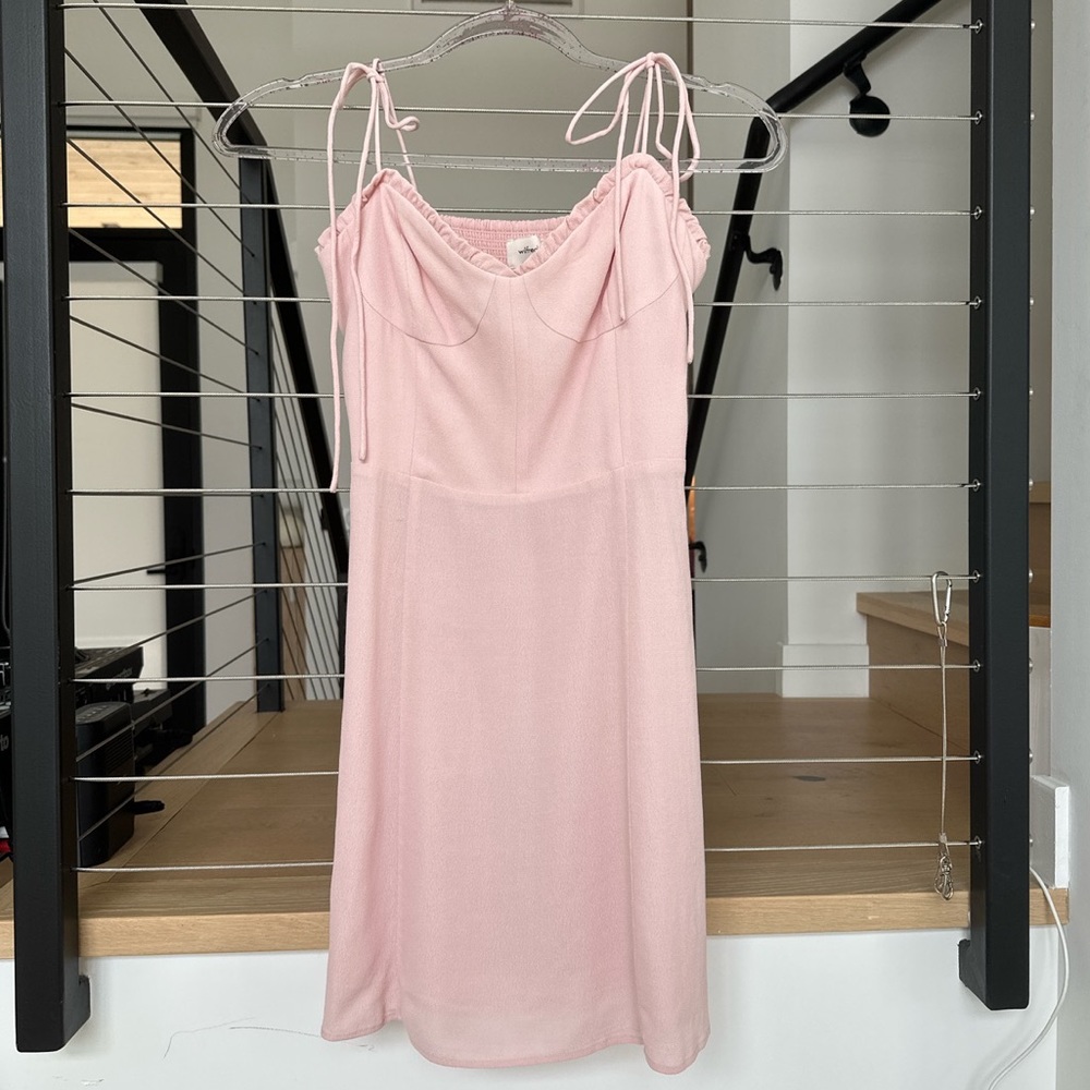 Pink mini dress